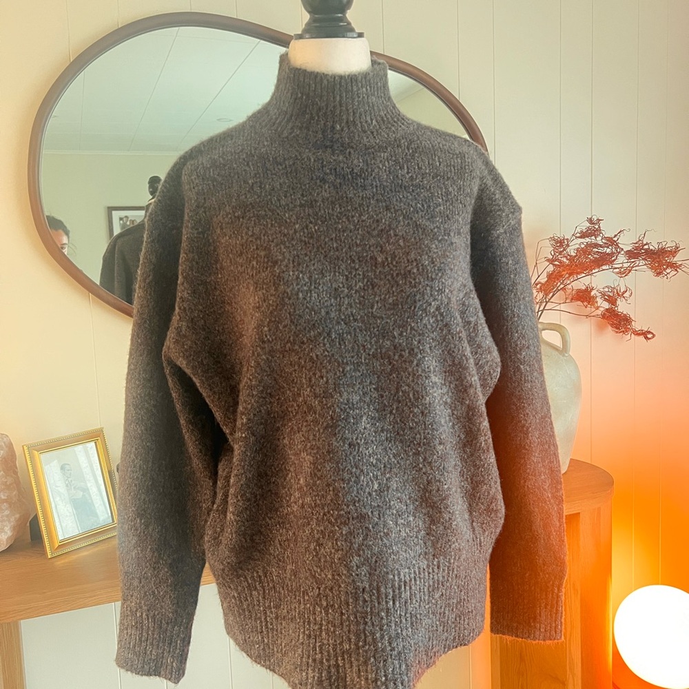 Cozy Brown Turtleneck Sweater